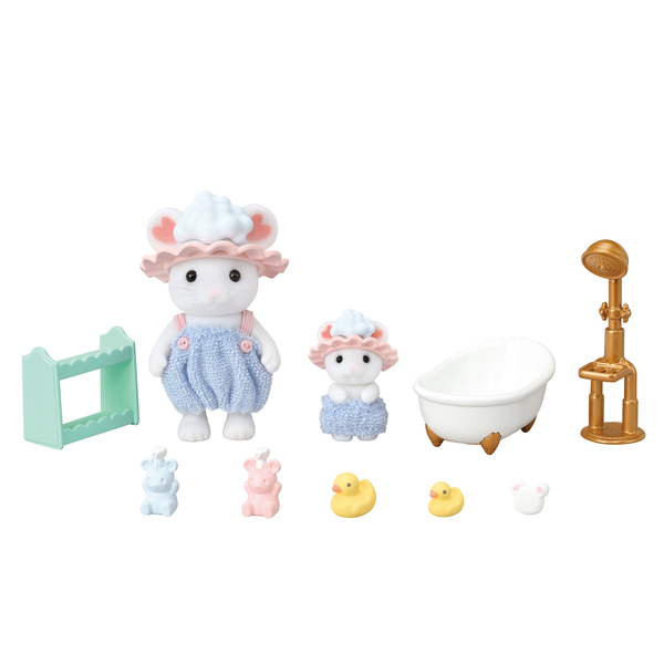 Sylvanian Families - 5808 - Bain frères souris Marshmallow