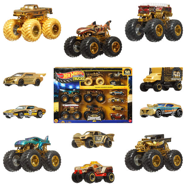 Coffret 11 véhicules Monster Trucks - Trophée des Champions