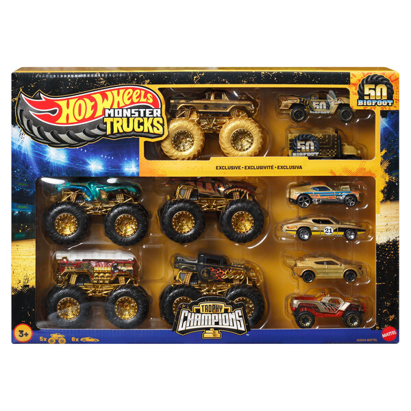 Coffret 11 véhicules Monster Trucks - Trophée des Champions