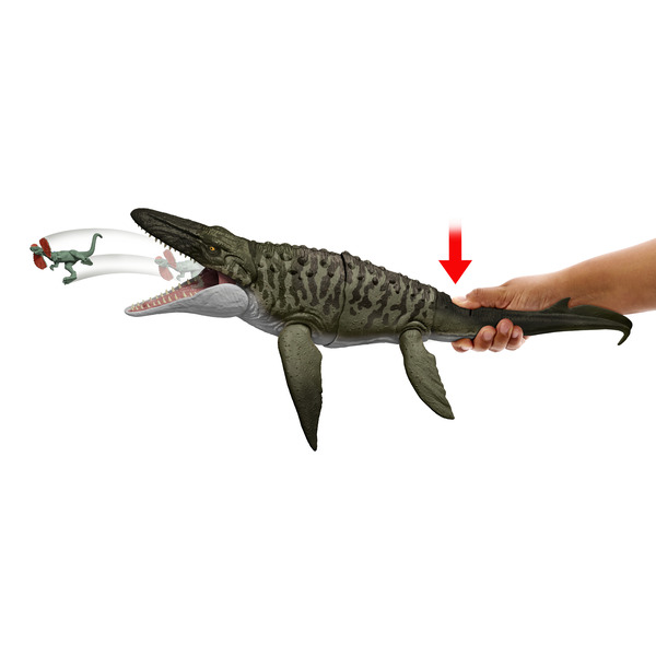 Figurine dinosaure Mosasaurus et mini Dilophosaurus - Jurassic World : Renaissance