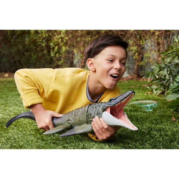 Figurine dinosaure Mosasaurus et mini Dilophosaurus - Jurassic World : Renaissance