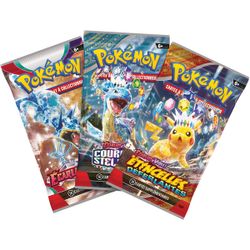 Coffret Tin Pokémon 3 boosters et boite  Dinglu Ou Ogerpon Ou Serpente-eau