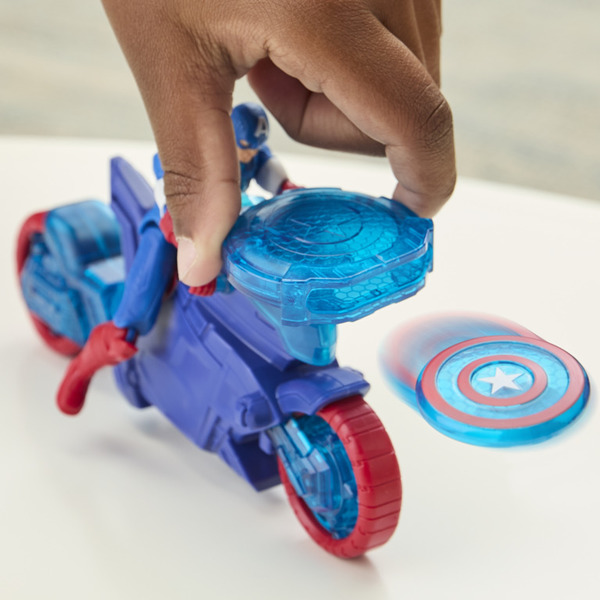 Moto lance-bouclier Captain America - Marvel Avengers