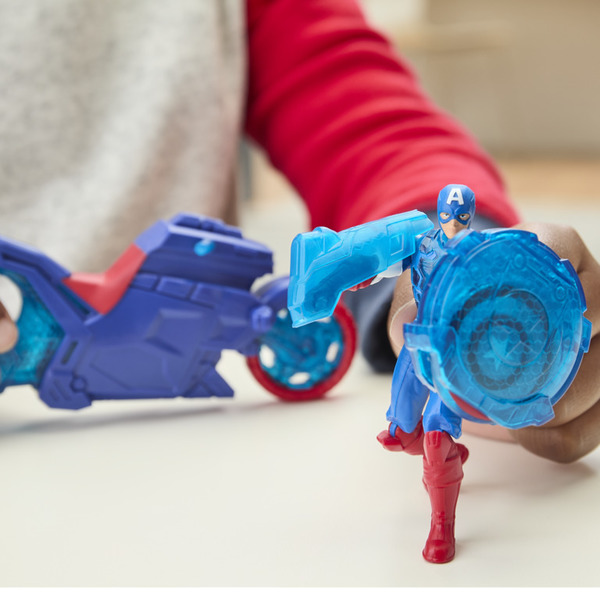 Moto lance-bouclier Captain America - Marvel Avengers