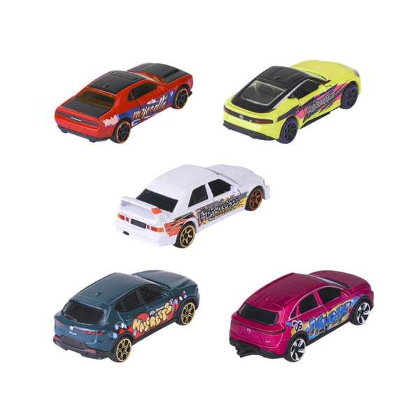 Coffret 5 voitures Majorette Graffiti