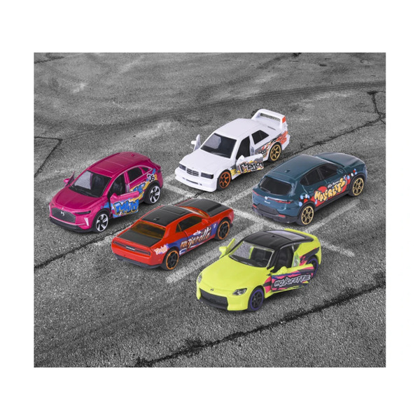 Coffret 5 voitures Majorette Graffiti