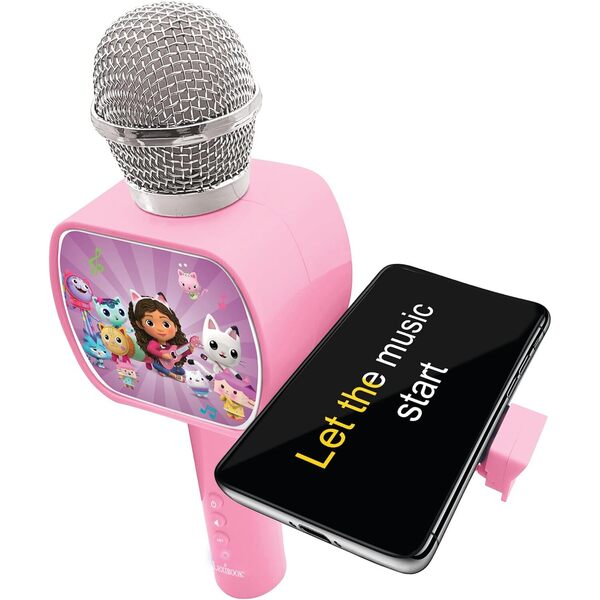 Micro sans fil avec enceinte et lumières Gabby et la Maison magique