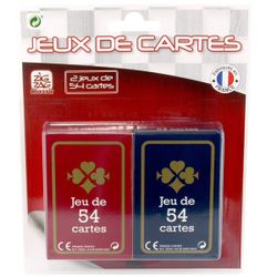 2 jeux de 54 cartes à jouer