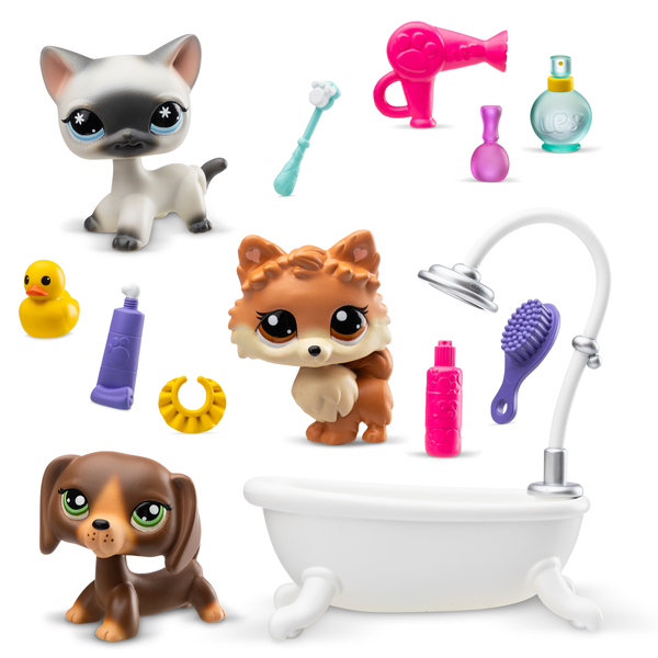 Littlest PetShop - Pack de 3 pets Spa