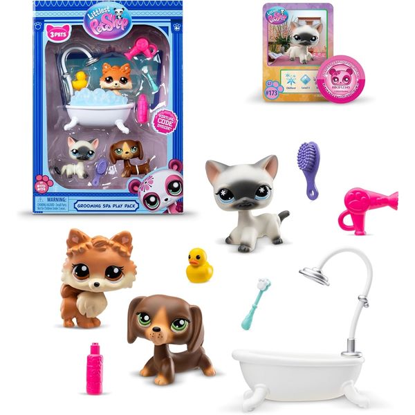 Littlest PetShop - Pack de 3 pets Spa