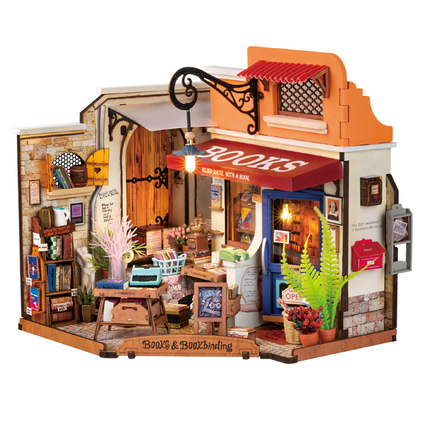 Maquette en bois Librairie du coin (108 pièces)