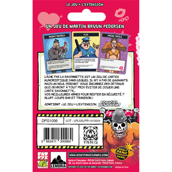 Lâche pas la savonette (jeu + extension) 18+