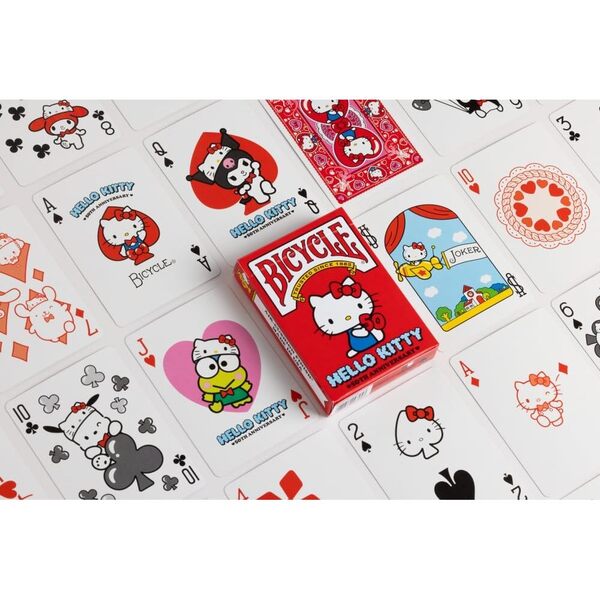 Jeu de 54 cartes Bicycle Hello Kitty