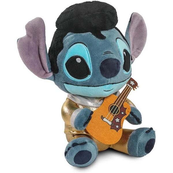 Peluche Stitch Elvis doré - 20 cm