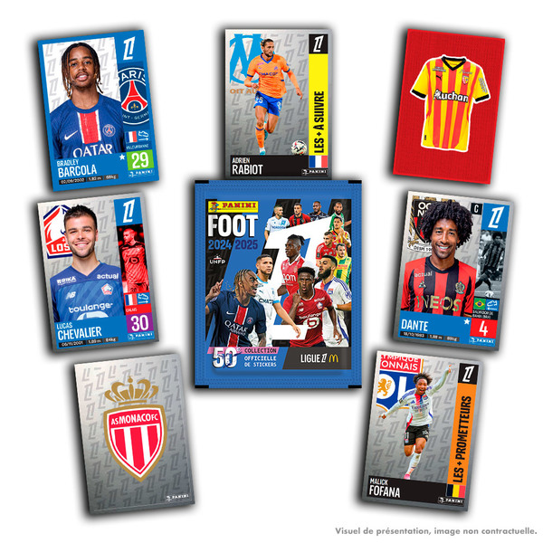 56 stickers + 1 sticker EL Ligue 1 football 2024-25