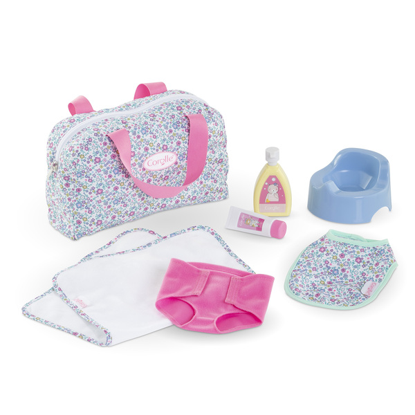 Coffret accessoires à langer floral 
