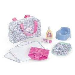 Coffret accessoires à langer floral 