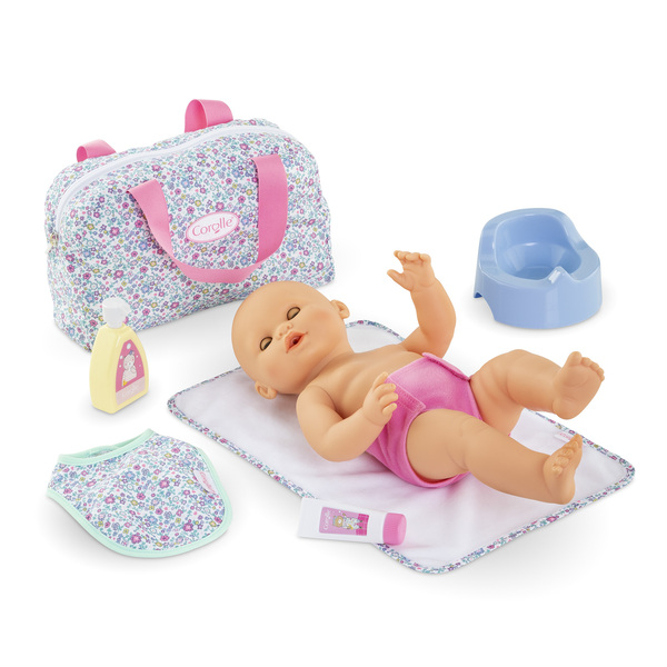 Coffret accessoires à langer floral 