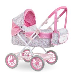 Landau floral pour poupon de 36 à 52cm