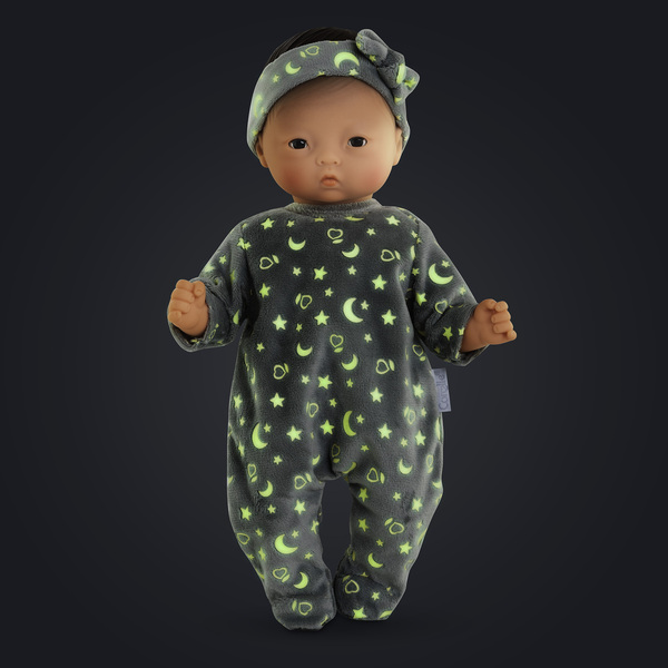 Pyjama gris Brille dans la Nuit - Poupon 30 cm