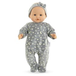Pyjama gris Brille dans la Nuit - Poupon 36 cm