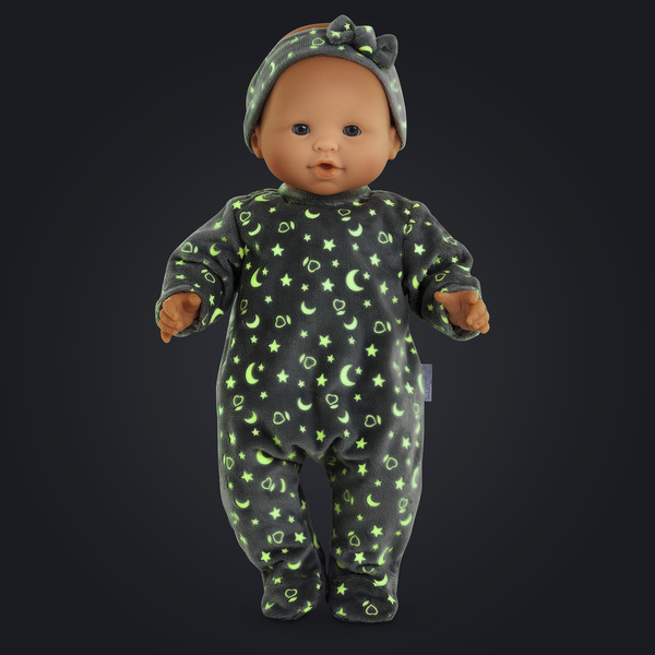 Pyjama gris Brille dans la Nuit - Poupon 36 cm