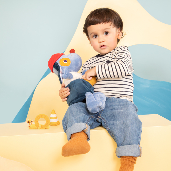 Peluche multi-activités Jules le chien bricoleur 