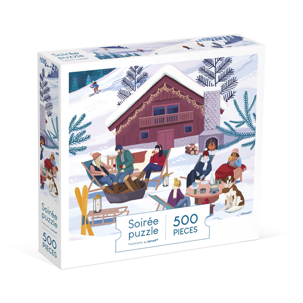 Puzzle Hiver à La Montagne - 500 pièces 