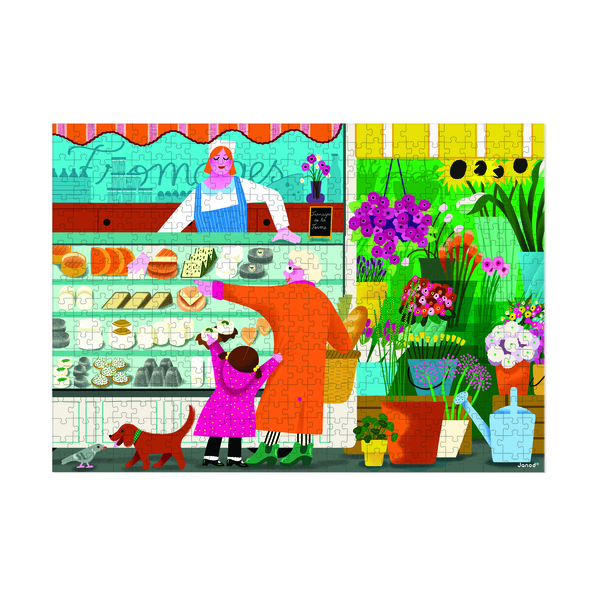 Puzzle soirée sur le marché 500 pièces