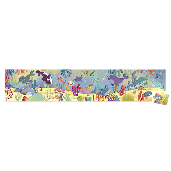 Puzzle frise les animaux marins