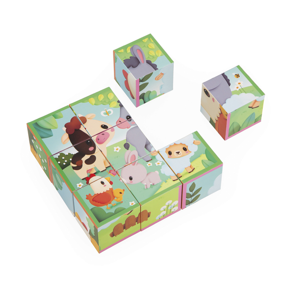 Puzzle cubes Animaux - Ferme