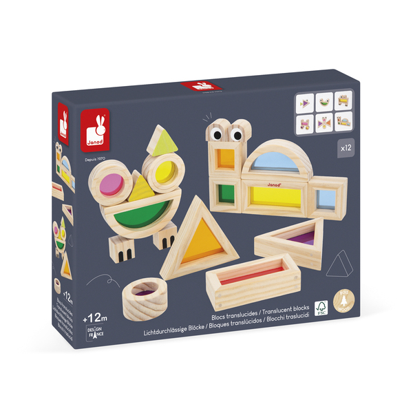 Blocs translucides en bois - Gamme sensorielle