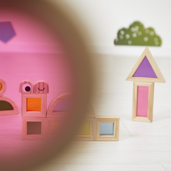 Blocs translucides en bois - Gamme sensorielle
