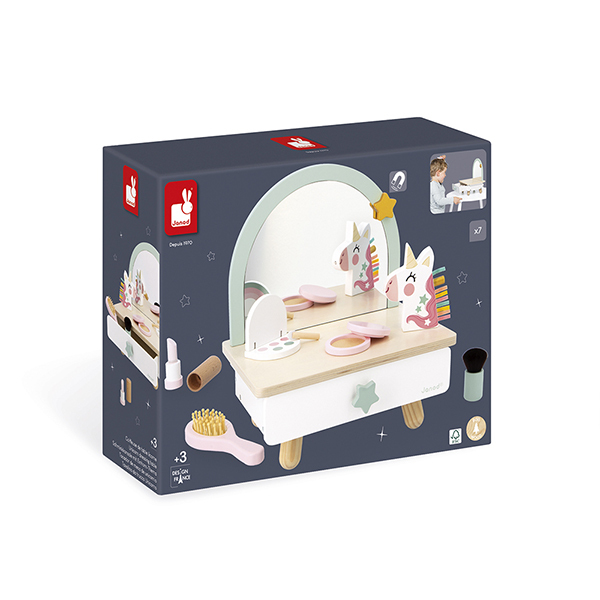 Coiffeuse de table licorne 