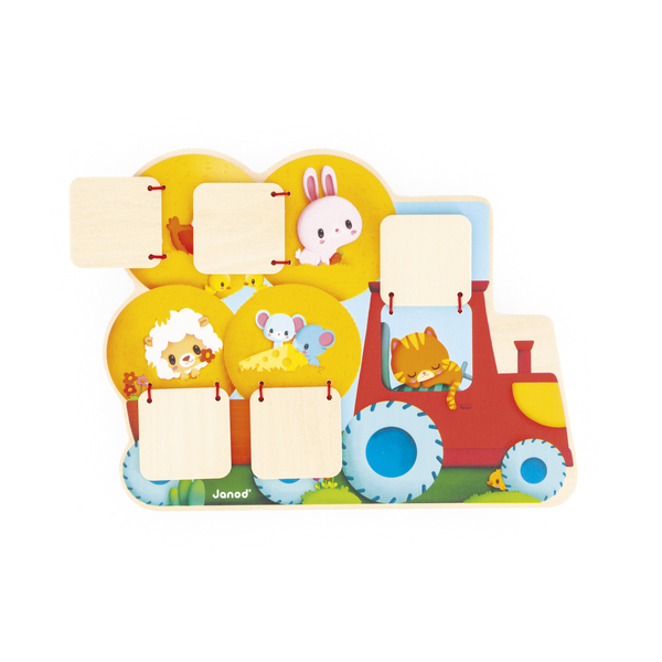 Cache cache en bois Tracteur - Gamme Ferme