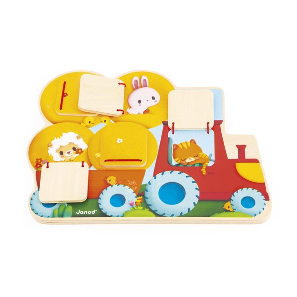 Cache cache en bois Tracteur - Gamme Ferme