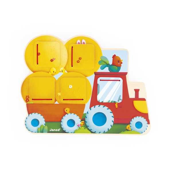 Cache cache en bois Tracteur - Gamme Ferme