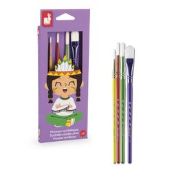 Kit 4 pinceaux synthétiques
