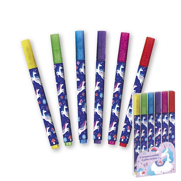 6 Marqueurs paillettes Dreamland