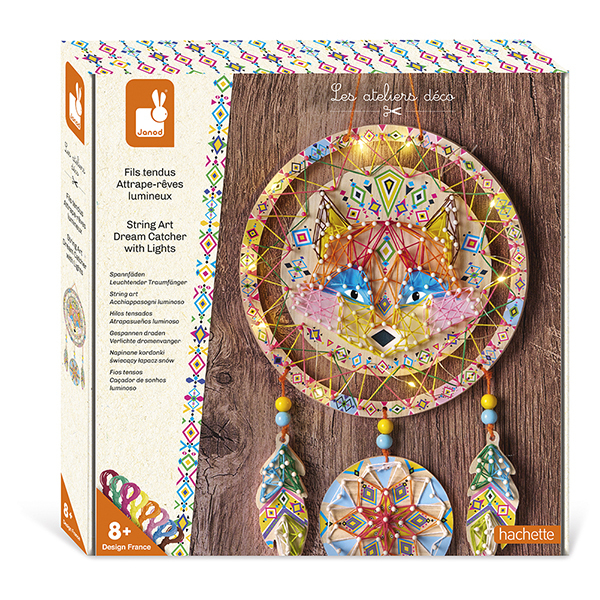 Kit créatif - Fils tendus attrape-rêves lumineux renard
