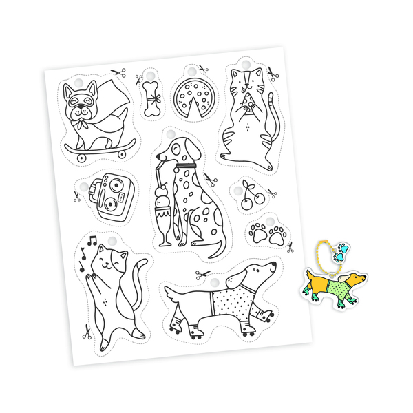Kit créatif - 10 décos chats et chiens
