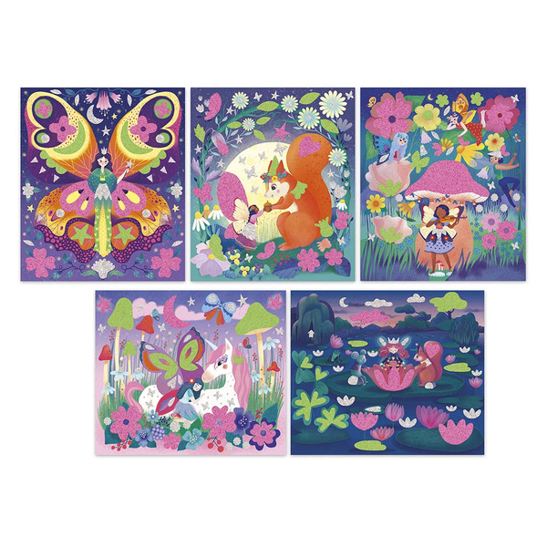 Kit Créatif - Stickers et sable phospho Magic Fairies