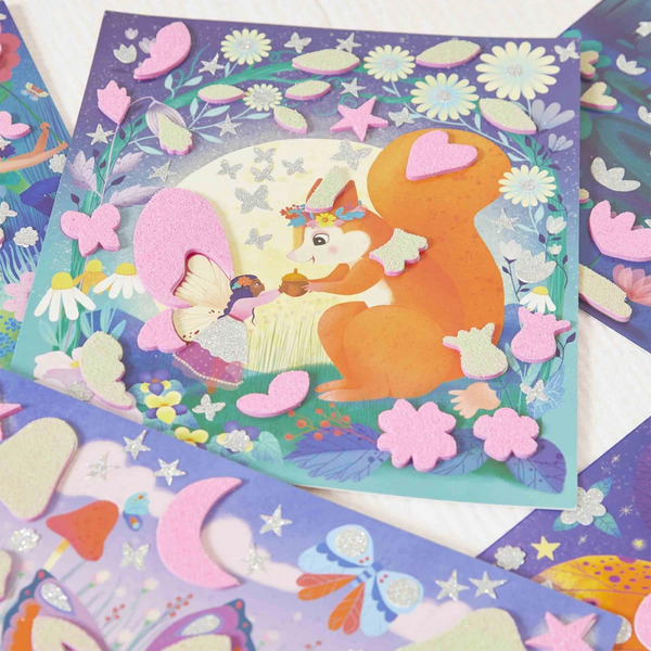 Kit Créatif - Stickers et sable phospho Magic Fairies