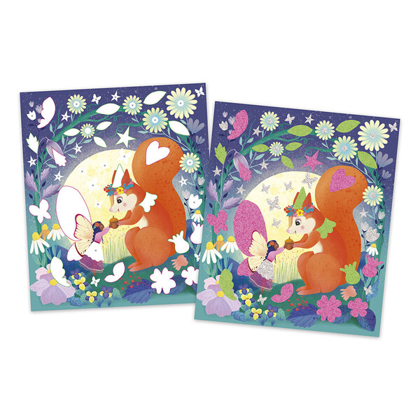 Kit Créatif - Stickers et sable phospho Magic Fairies