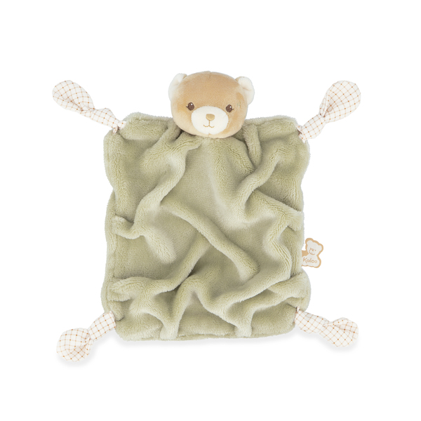 Doudou ours vert 