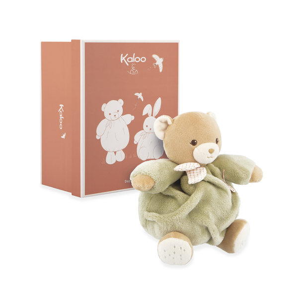 Peluche Ours Patapouf Vert 17 cm