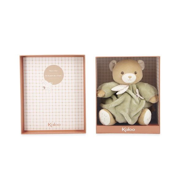 Peluche Ours Patapouf Vert 17 cm