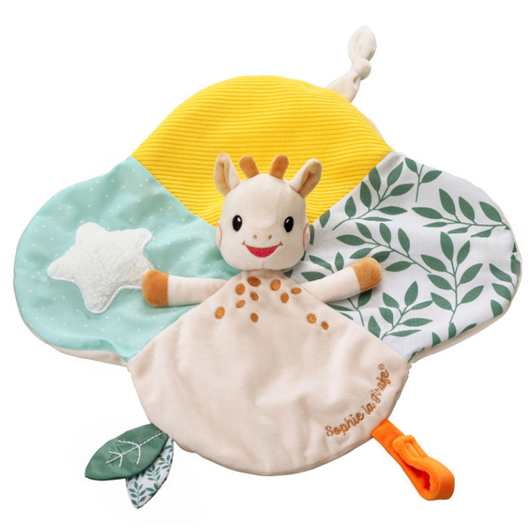 Doudou Sophie la Girafe avec attache-sucette
