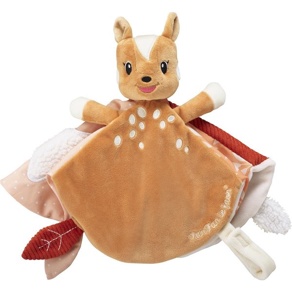Doudou Sophie la Girafe avec attache-sucette - Fanfan le faon