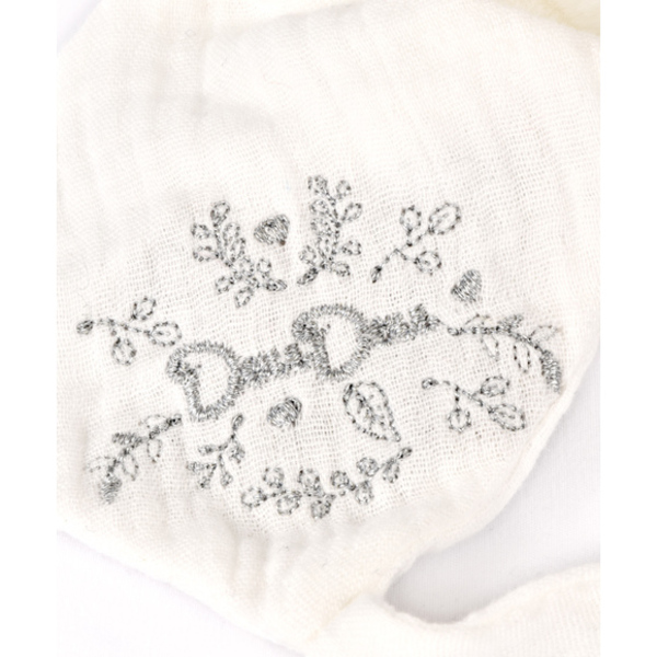 Doudou attache-sucette ours gris 20cm - Collection anniversaire